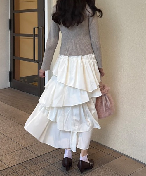 「Cherir Mignon」 コンビワンピース S グレー レディースの画像