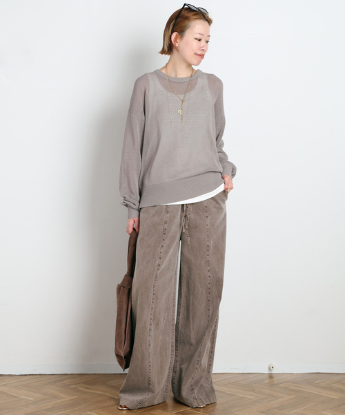 EVERYDAY I LIKE. ニット セーター *TONIC クルーネックプルオーバー