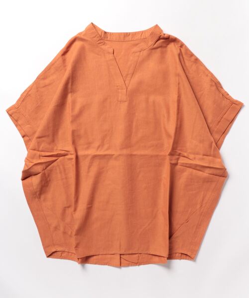 「MARBLE WALTS」 半袖チュニック LARGE ブルー レディース_画像3