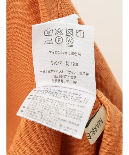 「MARBLE WALTS」 半袖チュニック LARGE ブルー レディース_画像9
