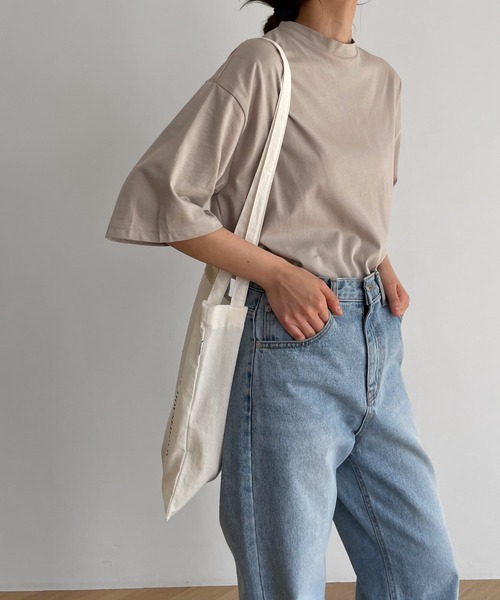 「harmonie」 半袖カットソー ONE SIZE オフホワイト レディース_画像2