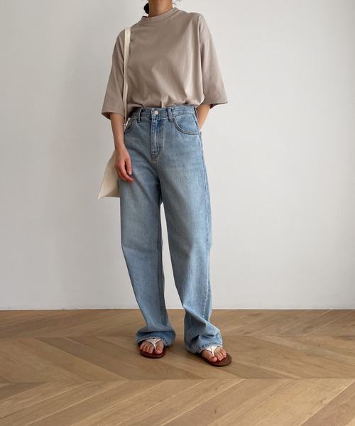 「harmonie」 半袖カットソー ONE SIZE オフホワイト レディース_画像4