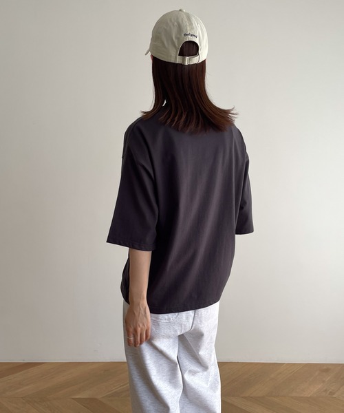 「harmonie」 半袖カットソー ONE SIZE オフホワイト レディース_画像9