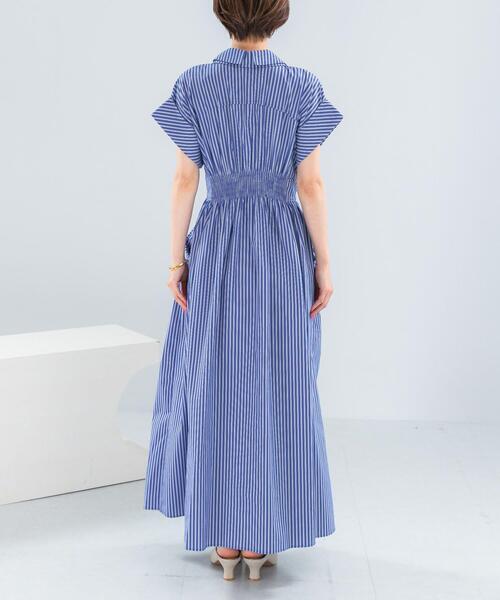 ワンピース ELENDEEK　W COLLAR SHIRT ONE-PIECEの画像