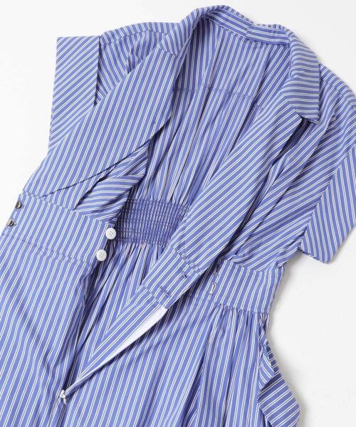 ワンピース ELENDEEK　W COLLAR SHIRT ONE-PIECEの画像