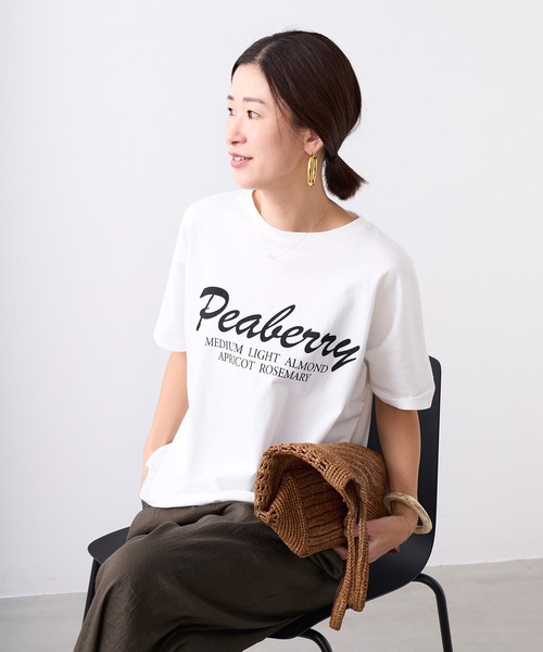 tシャツ Peaberry”ロゴTシャツ レディースの画像