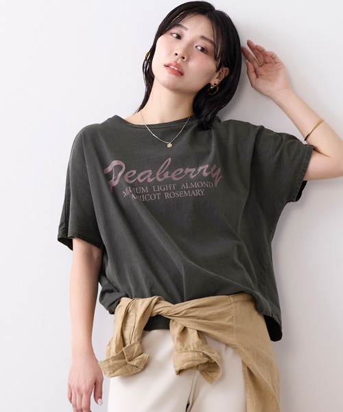 tシャツ Peaberry”ロゴTシャツ レディースの画像