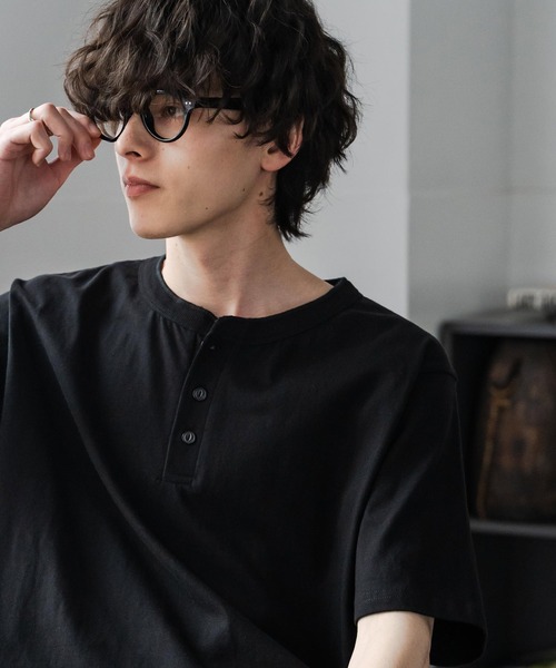 Rocky Monroe（ロッキーモンロー） ヘンリーネック tシャツ ケミカル