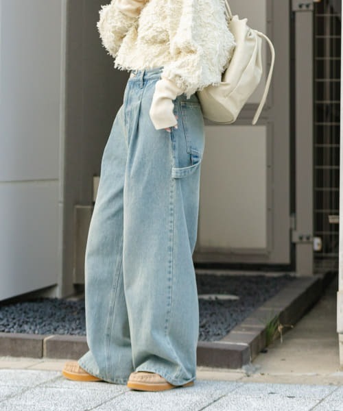 「KBF」 デニムパンツ 38 ブラック レディース_画像2