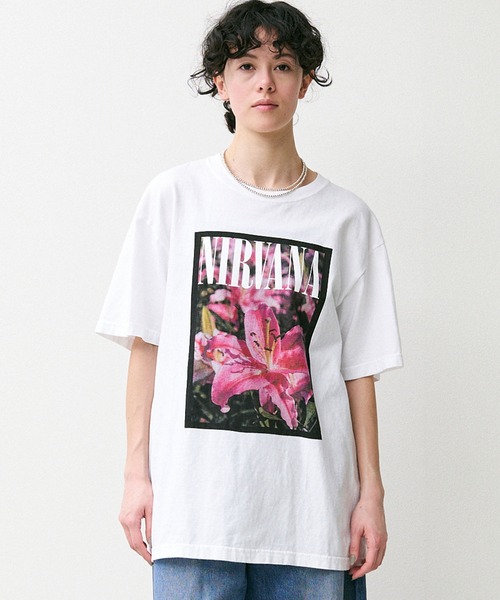 「NIRVANA」 「Johnbull」半袖Tシャツ「NIRVANAコラボ」 LARGE ホワイト メンズ_画像2