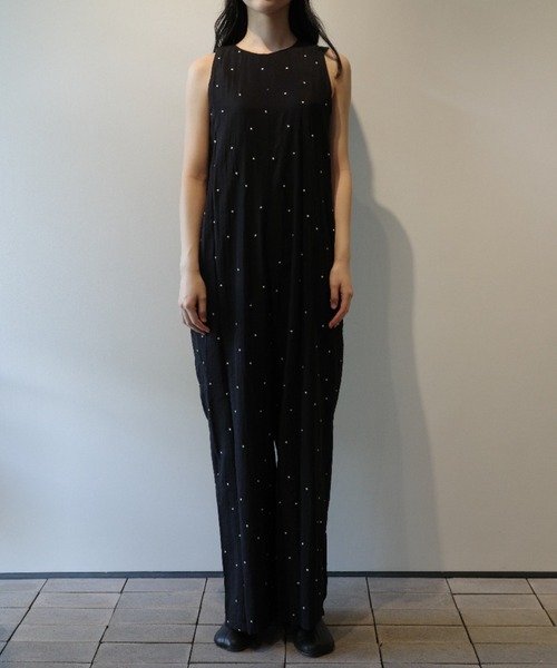 MANOF（マノフ） サロペット オーバーオール MANOF DOT EMBROIDERY ALL