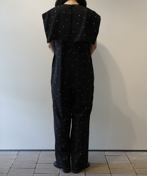 MANOF（マノフ） サロペット オーバーオール MANOF DOT EMBROIDERY ALL