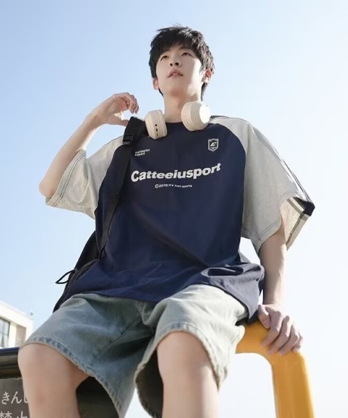 tシャツ スポーティーなラグラン T シャツ メンズ : ZOZOTOWN Yahoo!店