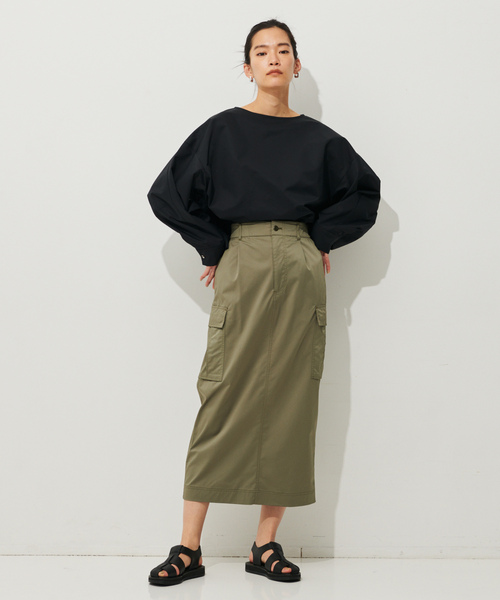 「N.O.R.C」 ロングスカート L ブラック レディース_画像8