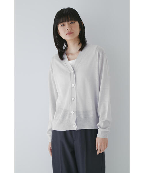 「human woman」 ニットカーディガン MEDIUM イエロー レディース_画像9
