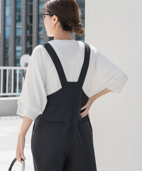 「URBAN RESEARCH DOORS」 7分袖カットソー MEDIUM チャコールグレー レディース_画像6