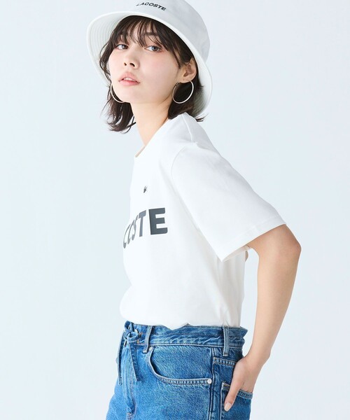 「LACOSTE」 半袖Tシャツ 5 ブラック メンズ_画像5