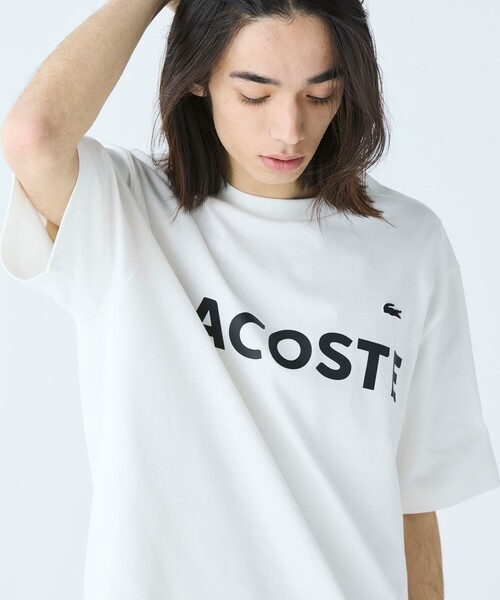 「LACOSTE」 半袖Tシャツ 5 ブラック メンズ_画像9