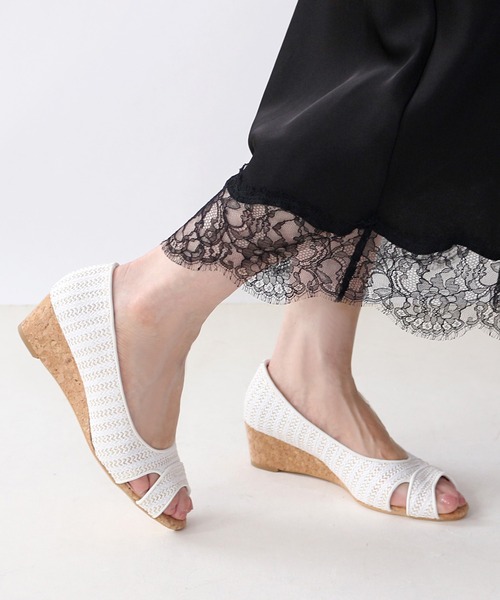 「Fin」 パンプス 24.5cm ブラウン レディース_画像2