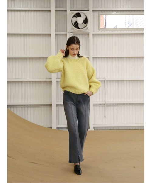 「Katrin TOKYO」 スキニーデニムパンツ X-SMALL グレー レディース_画像2