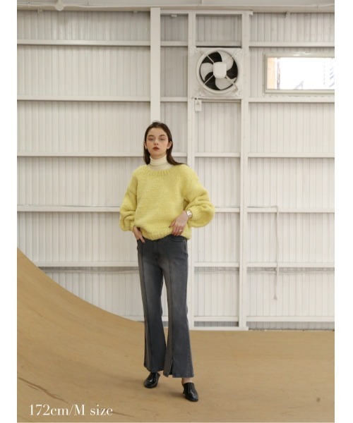 「Katrin TOKYO」 スキニーデニムパンツ X-SMALL グレー レディース_画像3