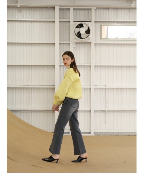 「Katrin TOKYO」 スキニーデニムパンツ X-SMALL グレー レディース_画像4