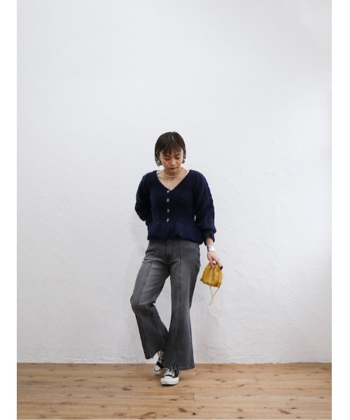 「Katrin TOKYO」 スキニーデニムパンツ X-SMALL グレー レディース_画像5