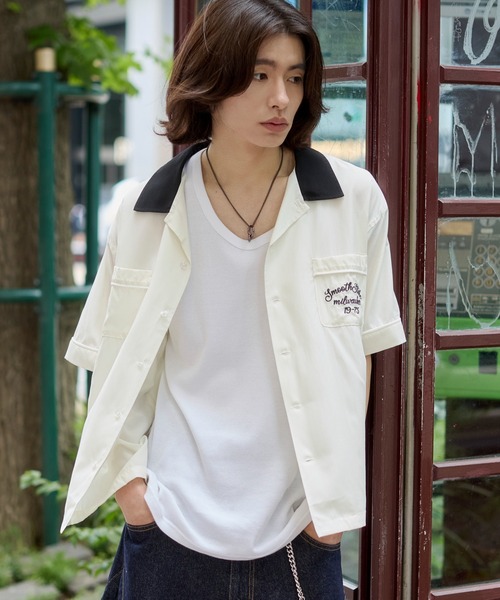 WEGO（ウィゴー） シャツ 半袖 WEGO/「26年春夏新作」ボーリングシャツ