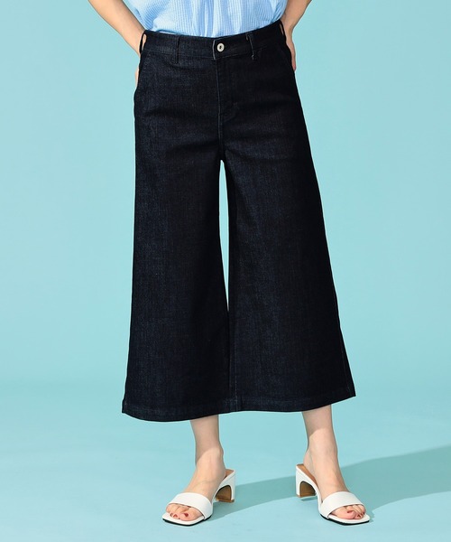 「C17」 デニムパンツ LARGE グレー レディース_画像2