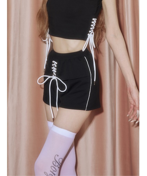 Darich（ダーリッチ） パンツ レースアップコンパクトショートパンツ