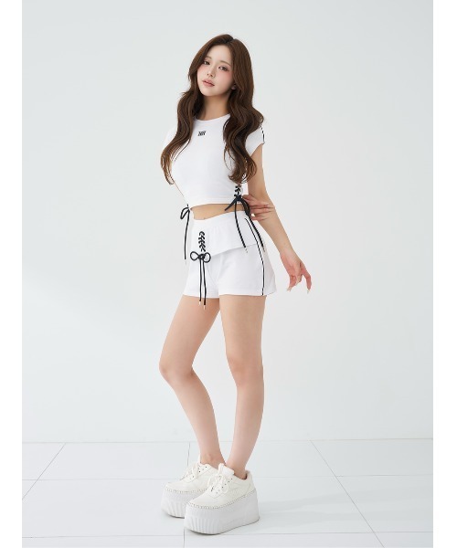 Darich（ダーリッチ） パンツ レースアップコンパクトショートパンツ