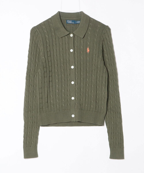 POLO ポロ ラルフローレン 美品 ケーブルニット コットンカーディガン POLO RALPH LAUREN（ポロ・ラルフローレン） ラルフローレン