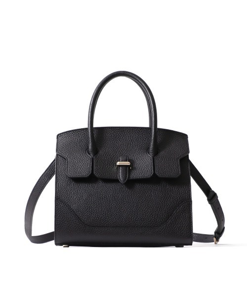PELLE MORBIDA Vela ブラック　2wayハンドバッグ PELLE MORBIDA ハンドバッグ VELA（ヴェーラ）被せハンドバッグ