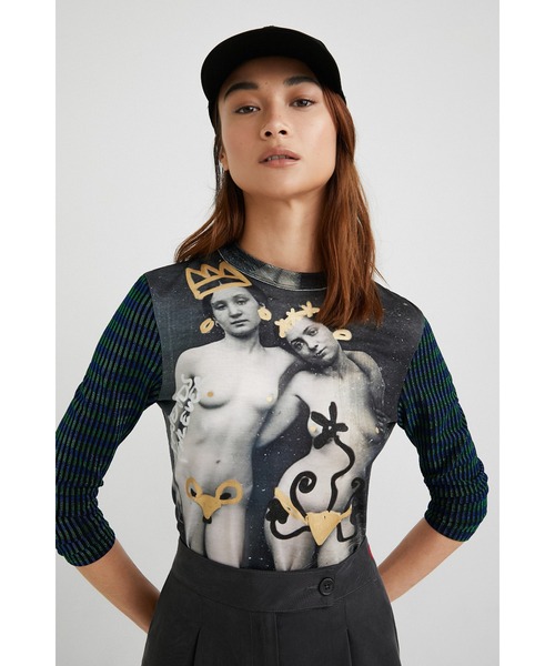 tシャツ アーティ スリムTシャツ NIGHT レディース