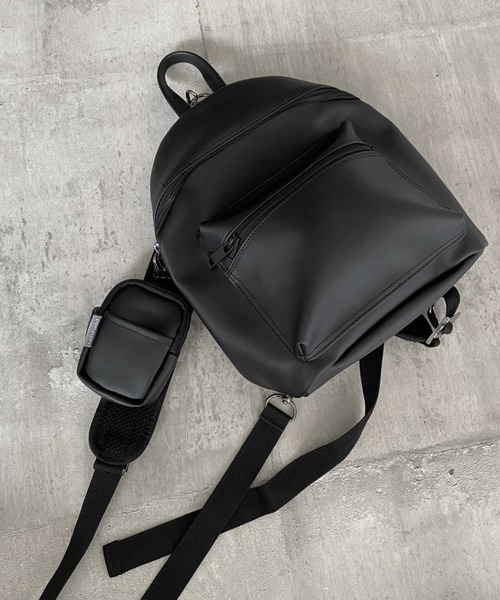 LVEU.（ラブユ） リュック 2way faux leather mini ruck sack with
