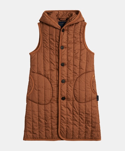 LAVENHAM ベスト ジレ LONGLINE BARTON VERTICAL QUILT WOMENS