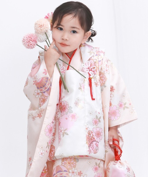 3歳　七五三着物セット　9点セット Amazon | [KYOETSU] [キョウエツ] 着物セット 七五三用 3歳用