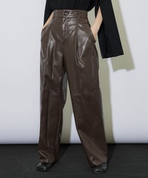DEVEAUX（デヴォー）ビーガンレザーショートパンツ パンツ NULABEL ニューレーベル / LEATHER SHORTS フェイク