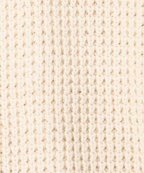 CABaN（キャバン） セーター ニット コットンカシミヤワッフル モック