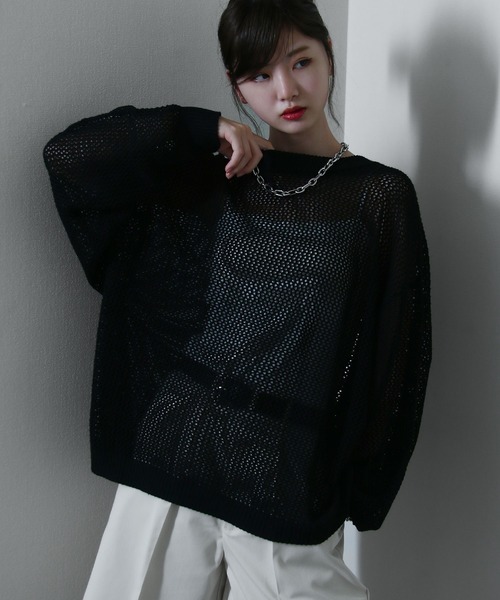 tシャツ GREY LABEL ファインコットンニットプルオーバー レディース 楽天市場】ニット レディース トップス セーター プルオーバー