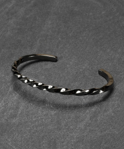 WALK IN CLOSET バングル TWIST BANGLE-DARK FINISHED メンズ