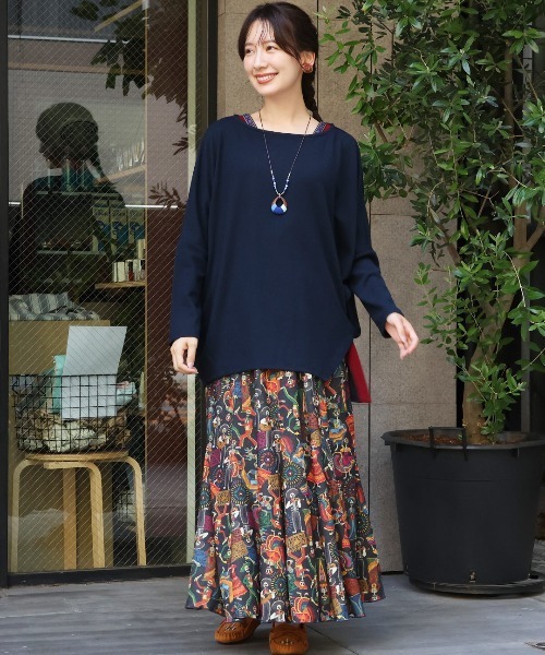 稀少完売チチカカ青いスエード 多色織り模様 ブーティ