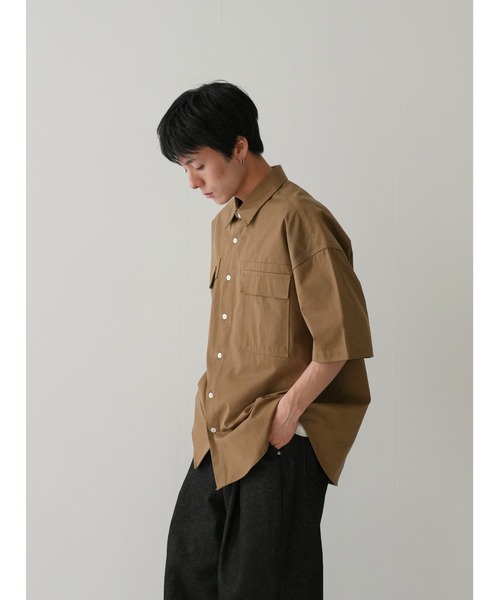 Bargiee tシャツ ダブルポケット ショートスリーブシャツ 半袖 メンズ