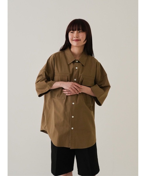Bargiee tシャツ ダブルポケット ショートスリーブシャツ 半袖 メンズ