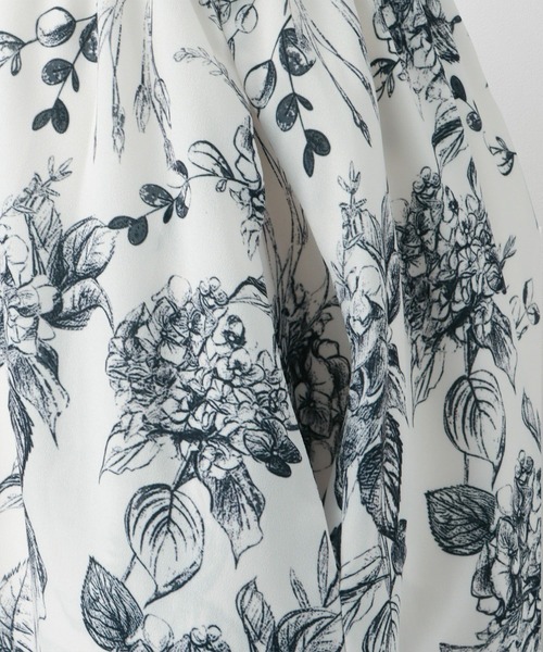 HUIT bouquet ワンピース モノトーン 大花柄 : ZOZOTOWN Yahoo