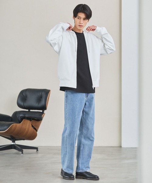 ESSENTIALS WARDROBE パーカー コットンポンチハイネックジップ