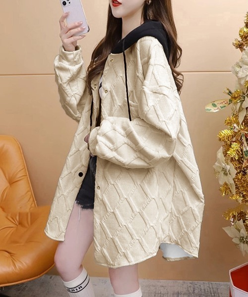 キルティングパーカー レディース 韓国風 miniministore パーカー キルティングパーカー レディース 韓国