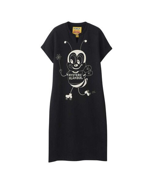 売れ筋商品お見逃しなく HYSTERIC GLAMOUR 「HYSTERIC GLAMOUR」 半袖ワンピース FREE トップス