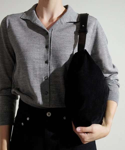 ●NOTHING WRITTEN●SHOULDER LEATHER BAG バッグ スエード NOTHING WRITTEN ショルダーバッグ バッグ / ナッシングリトゥン