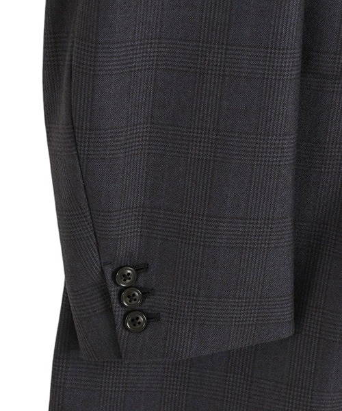 ジャケット テーラードジャケット URU / ウル : WOOL GLEN CHECK